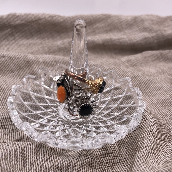 Vintage Crystal Ring Holder